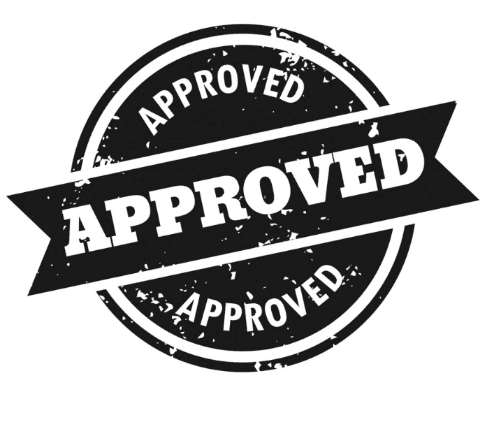 Approved stamp graphic